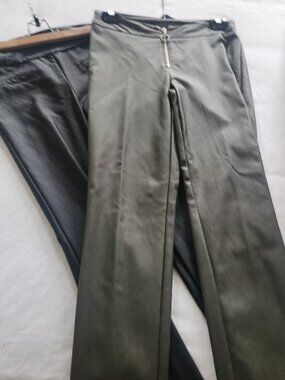 2 Pairs of very light weight pleather ILTM pants. Excellent condition.